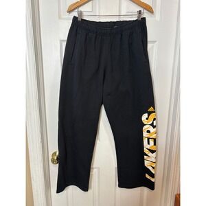 Adidas Los Angeles Lakers NBA Basketball Sweatpants Black Mens